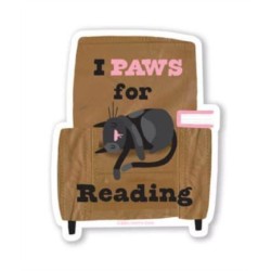 I Paws for Reading Sticker