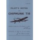 Chipmunk T10 Pilot's Notes: Air Ministry Pilot's Notes