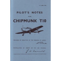 Chipmunk T10 Pilot's Notes: Air Ministry Pilot's Notes