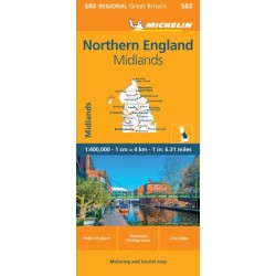 Northern England - Michelin Regional Map 502: Map