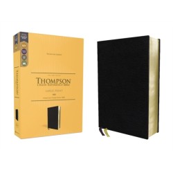 KJV, Thompson Chain-Reference Bible, Large Print, Bonded Leather, Black, Red Letter, Comfort Print