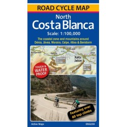 North Costa Blanca: Road Cycle Map