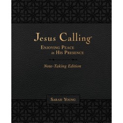 Jesus Calling Note-Taking Edition, Leathersoft, Black, with Full Scriptures: Enjoying Peace in His Presence (A 365-Day Devotional and Prayer Journal) – The Perfect Christian Christmas Gift