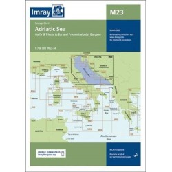 Imray Chart M23 Adriatic Sea Passage Chart: Golfo di Trieste to Bar and Promontorio del Gargano