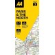 AA Road Map Paris & The North