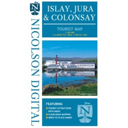 Nicolson Tourist Map Islay and Jura