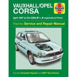 Vauxhall/Opel Corsa Petrol (Apr 97 - Oct 00) Haynes Repair Manual