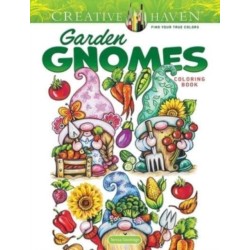 Creative Haven Garden Gnomes Coloring Book