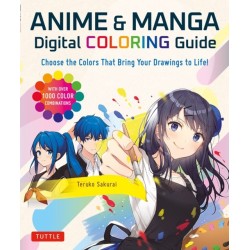 Anime & Manga Digital Coloring Guide: Choose the Colors That Bring Your Drawings to Life! (With Over 1000 Color Combinations)
