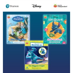 Pearson Bug Club Disney Reception Pack B, including decodable phonics readers for phases 2 and 3- Frozen: Fun in the Sun, Lilo and Stitch: Grab that Frog!, Monsters, Inc: The Biggest Fright
