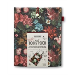 Bookaroo Books & Stuff Pouch - Dark Floral