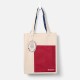 Bookaroo Tote Bag - Dark Red & Navy