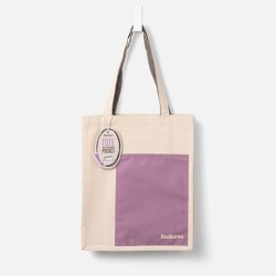 Bookaroo Tote Bag - Aubergine & Cream