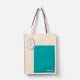 Bookaroo Tote Bag - Turquoise & Purple