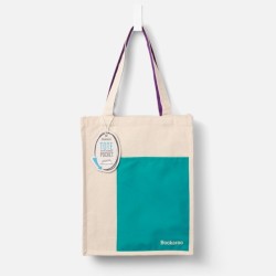 Bookaroo Tote Bag - Turquoise & Purple