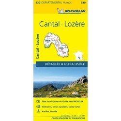 Cantal, Lozire - Michelin Local Map 330
