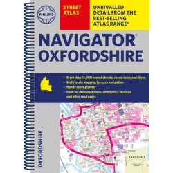 Philip's Navigator Street Atlas Oxfordshire: Spiral edition