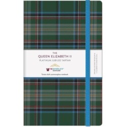 The Queen Elizabeth II Platinum Jubilee Tartan Cloth Large Notebook: Waverley Commonplace Notebooks