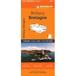 Brittany - Michelin Regional Map 512
