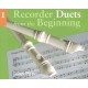 Recorder Duets From The Beginning: Book 1