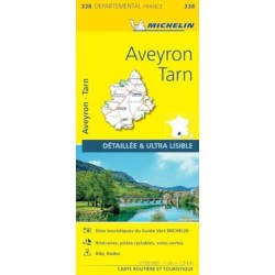 Aveyron, Tarn - Michelin Local Map 338: Map