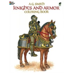 Knights and Armour Coloring Book