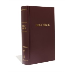 KJV, Pew Bible, Large Print, Hardcover, Burgundy, Red Letter, Comfort Print: Holy Bible, King James Version