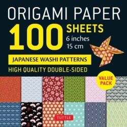 Origami Paper 100 sheets Washi Patterns 6" (15 cm): Double-Sided Origami Sheets Printed with 12 Different Patterns (Instructions for Projects Included)
