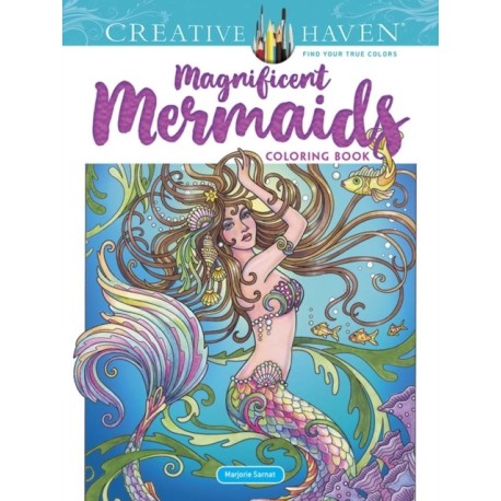 Creative Haven Magnificent Mermaids Coloring Book