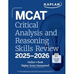 MCAT Critical Analysis and Reasoning Skills Review 2025-2026: Online + Book