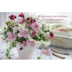 Card Box of 20 Notecards and Envelopes: Clematis