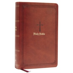KJV Holy Bible: Large Print Single-Column with 43,000 End-of-Verse Cross References, Brown Leathersoft, Personal Size, Red Letter, Comfort Print: King James Version: Holy Bible, King James Version