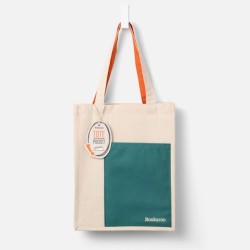 Bookaroo Tote Bag - Teal & Orange