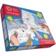 Kids' Colouring Jigsaw 2 x 100 Piece Puzzles Set (Includes 6 Colouring Pencils)