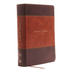 KJV, The King James Study Bible, Leathersoft, Brown, Red Letter, Full-Color Edition: Holy Bible, King James Version