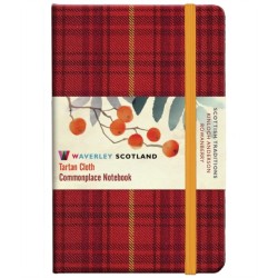 Waverley S.T. (M): Rowanberry Pocket Genuine Tartan Cloth Commonplace Notebook