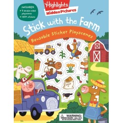 Stick with the Farm Hidden Pictures Reusable Sticker Playscenes