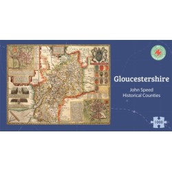 Gloucestershire Historical 1610 Map 1000 Piece Puzzle