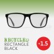 Easy Readers - Recycled Rectangle Black (1.5)