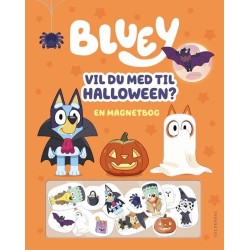 Bluey - Vil du med til halloween?: En magnetbog
