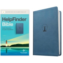 HelpFinder Bible NLT, Filament Enabled (LeatherLike, Harbor Blue, Red Letter)