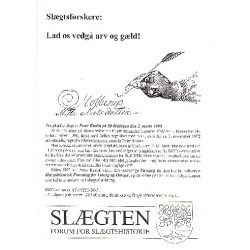 Slægtsforskere: Lad os vedgå arv og gæld