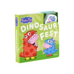 Gurli Gris Bog med Træfigurer –  Dinosaurfest