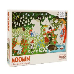 Mumi 1000 brikker Puselspil -Mumitrolde Kunstpuslespil – 1000 brikker – BlomsterhaveRød