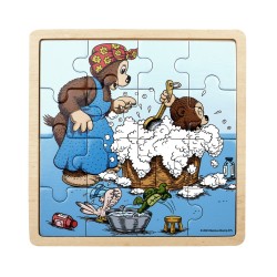 Rasmus Klump Træpuslespil - Badetid