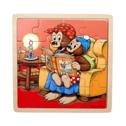 Rasmus Klump Træpuslespil - Højtlæsning