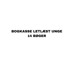 Letlæste for unge bogkasse: Bogkasse med 14 letlæst bøger for uge