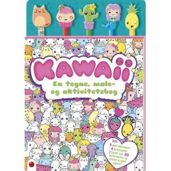 Aktivitetsbog med blyanter: Kawaii