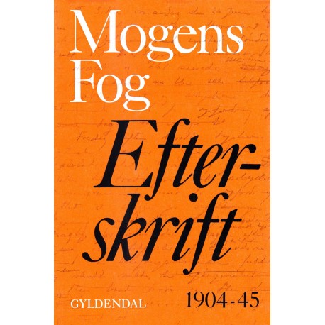 Efterskrift: 1904-1945