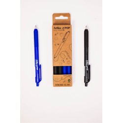 Artline J-POP Gel Pen ECO-GREEN 0.7 2 Blue 2 Black (4)